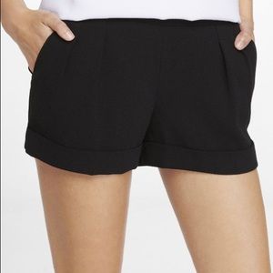 Express Cuffed Pleated Dressy Shorts